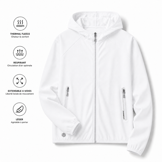 Veste Anti-UV UPF50+ | Soie Glacée Légère | Unisexe Été