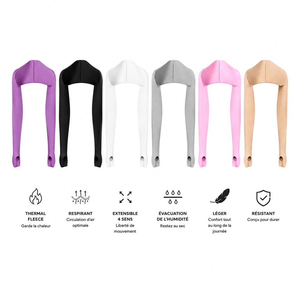 Châle Manchon Anti-UV - Protection Solaire Bras & Épaules
