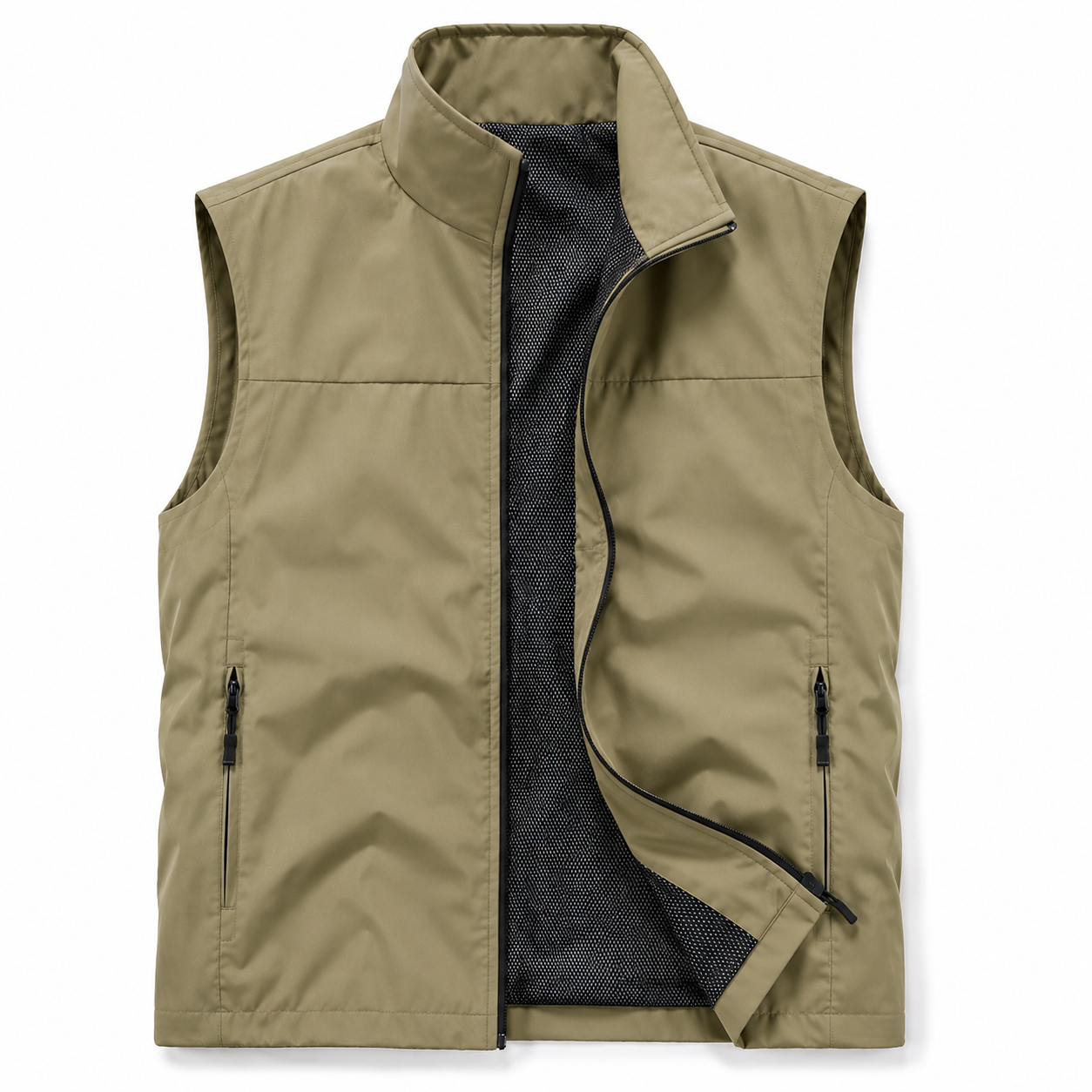 Gilet Cargo Sans Manches Homme – Imperméable & Séchage Rapide