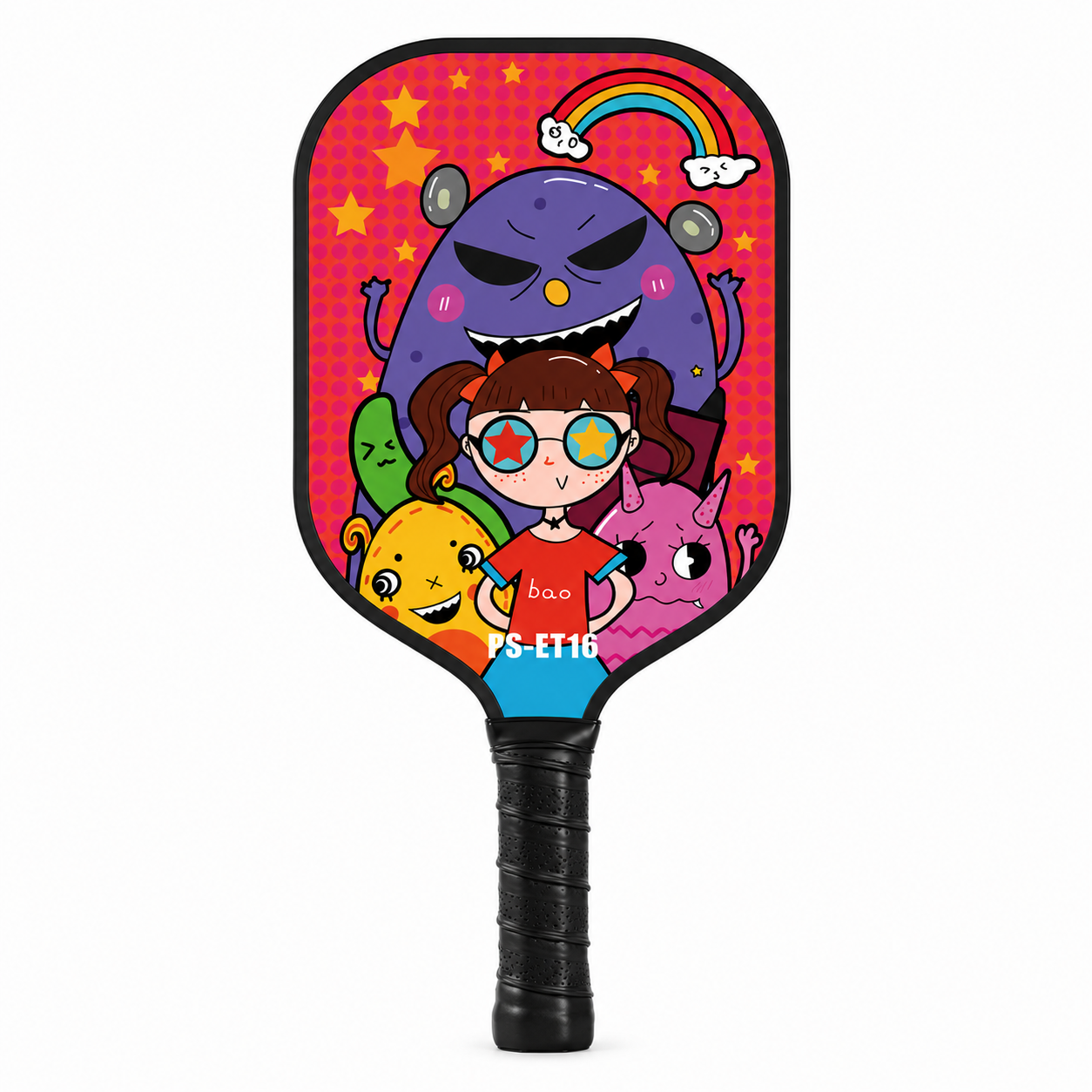 Raquette Pickleball Enfant – Fibre de Verre, Motif Dessin Animé, Junior & Ado style 2