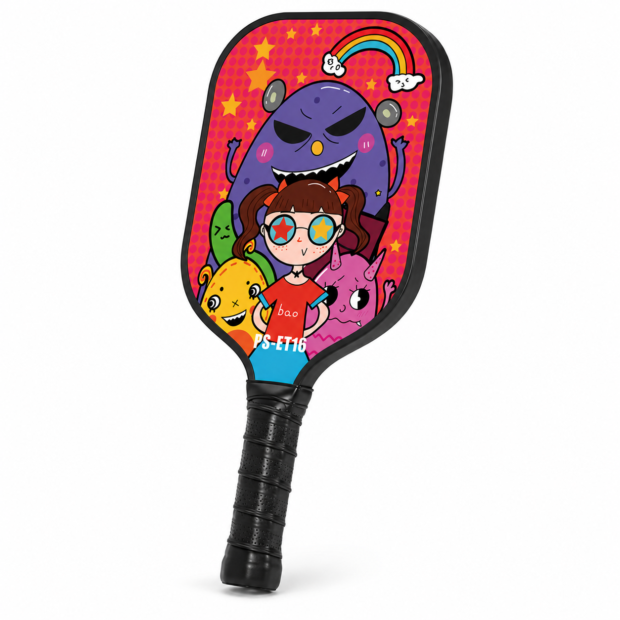 Raquette Pickleball Enfant – Fibre de Verre, Motif Dessin Animé, Junior & Ado style 2