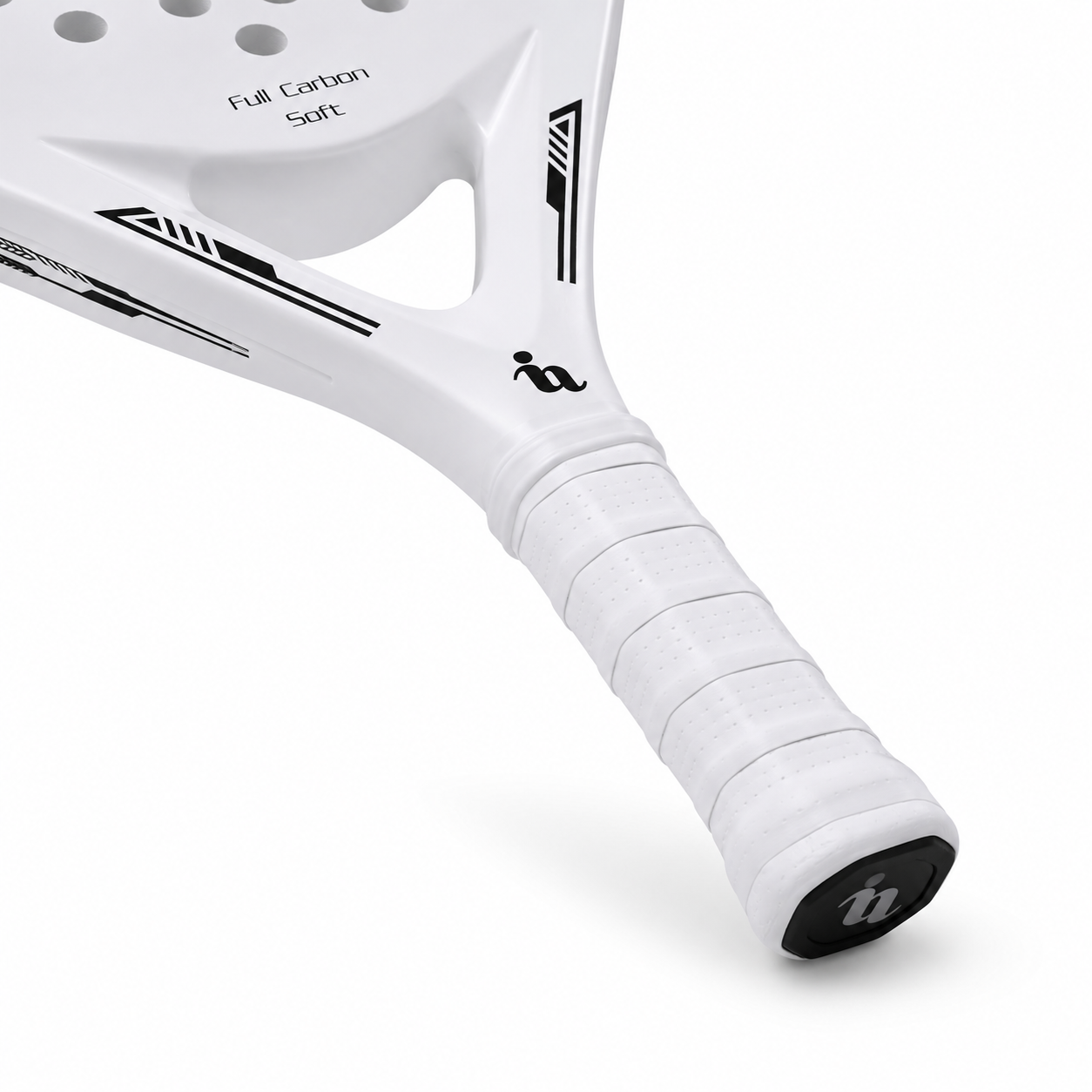 Raquette de Padel Ultra-Légère Fibre de Carbone white – Noyau Mousse Mémoire | Réactivité Maximale