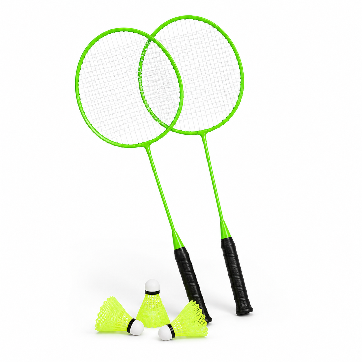 Kit Multisport Badminton Pickleball Volley-Ball avec Filet Réglable – 7 Pièces