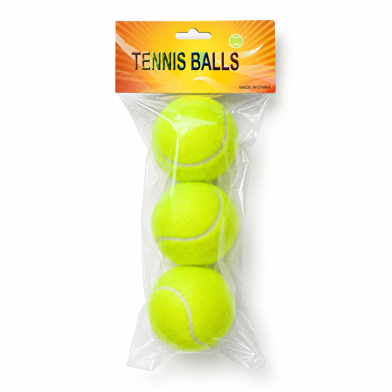 Pack de 3 Balles de Tennis Fluo – Compétition & Entraînement