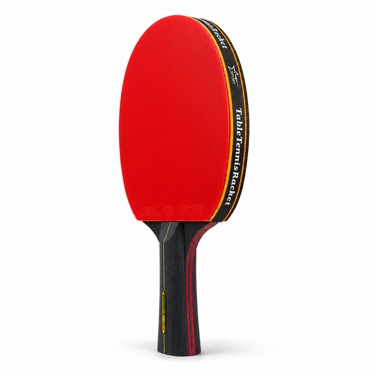 Set de 2 Raquettes de Tennis de Table Carbone avec Balles et Housse