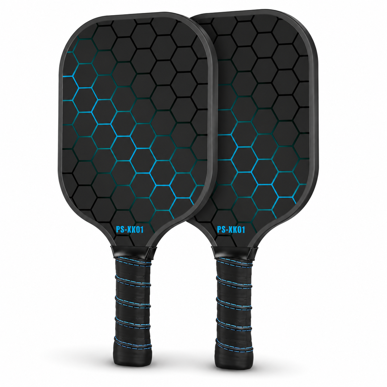 Raquette de Pickleball Fibre de Carbone — Surface Givrée 16mm, Effet Maximisé, Eco-Friendly