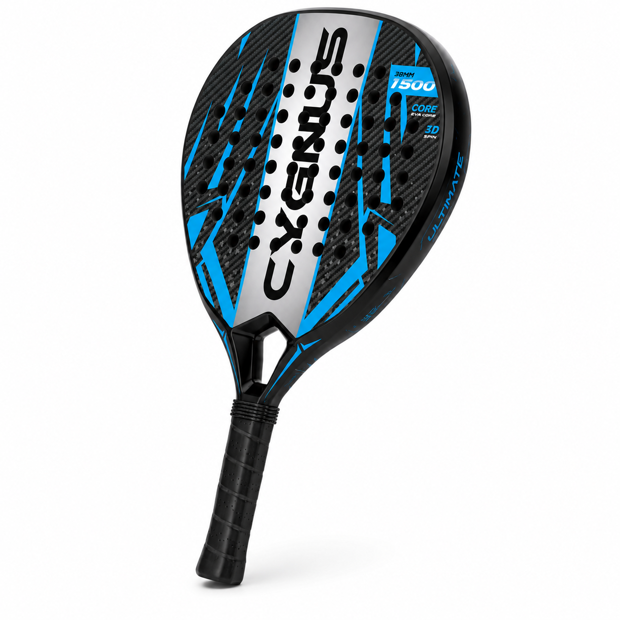 Raquette Padel Carbone T800 – Finition 3D Hydro, Core EVA Haute Densité, 360g
