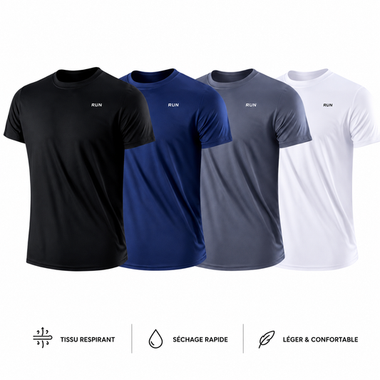T-shirt Homme Séchage Rapide | Évacuation Humidité | Gym