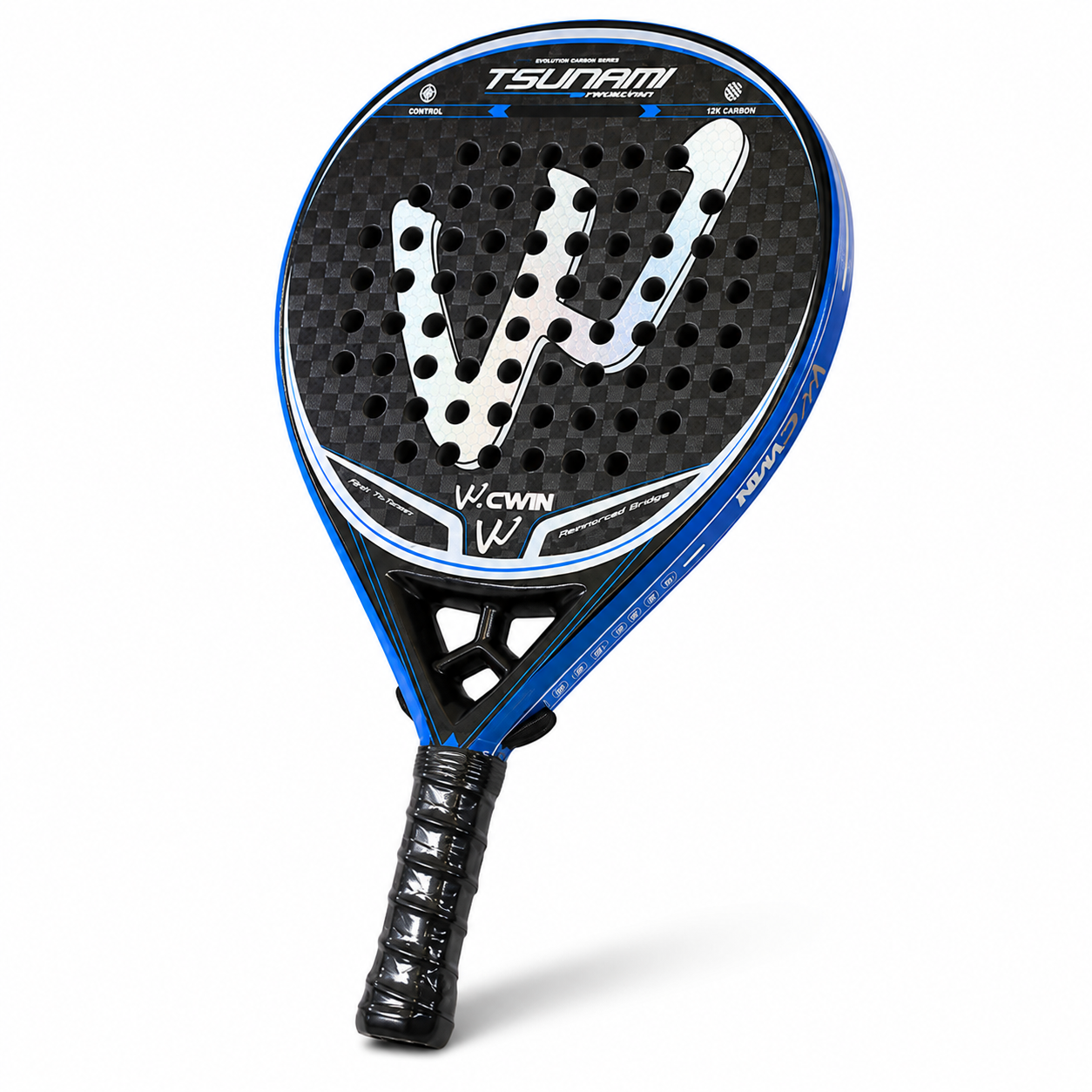 Raquette de Padel Carbone 12K | Surface 3D Spin + Effets | CWIN TSUNAMI