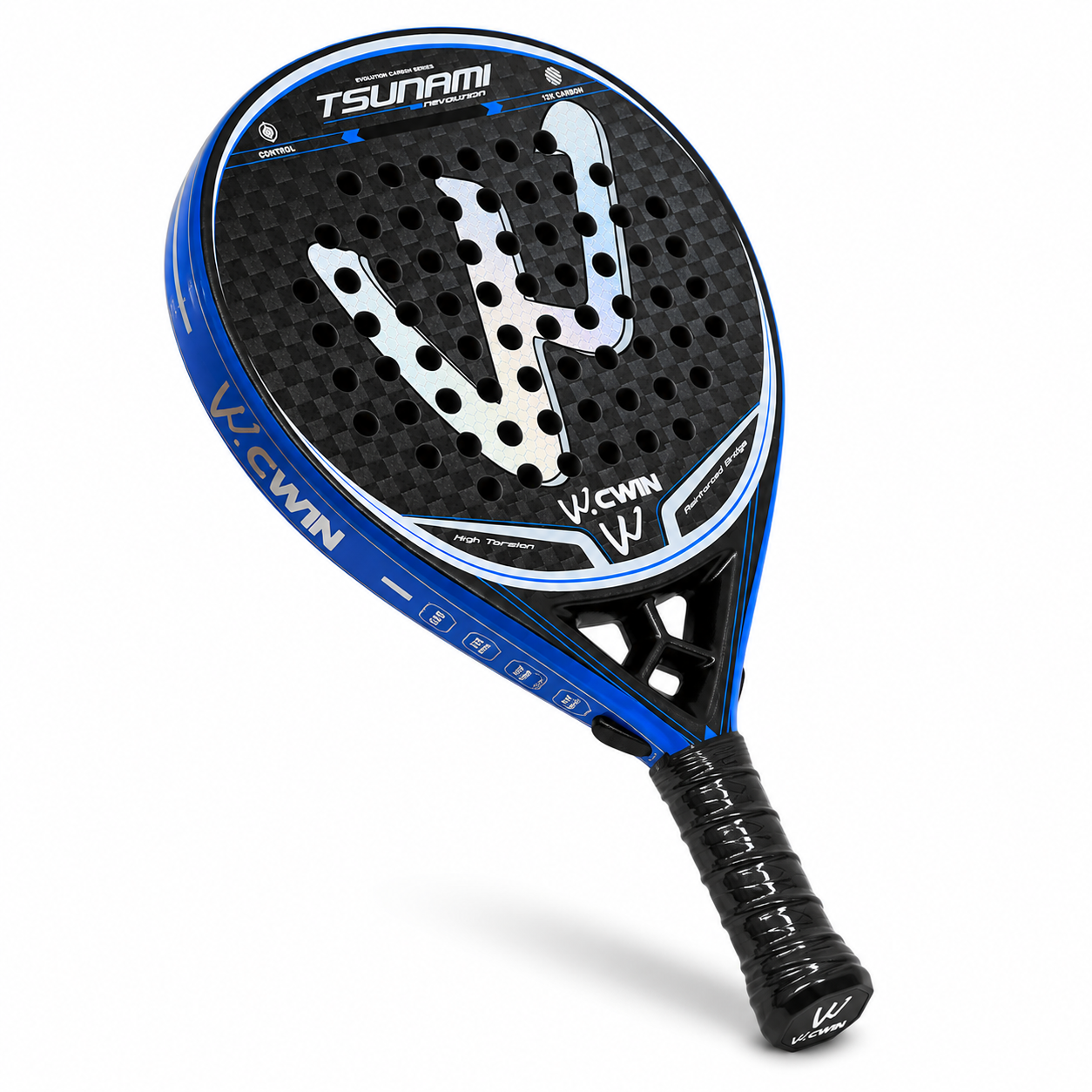 Raquette de Padel Carbone 12K | Surface 3D Spin + Effets | CWIN TSUNAMI