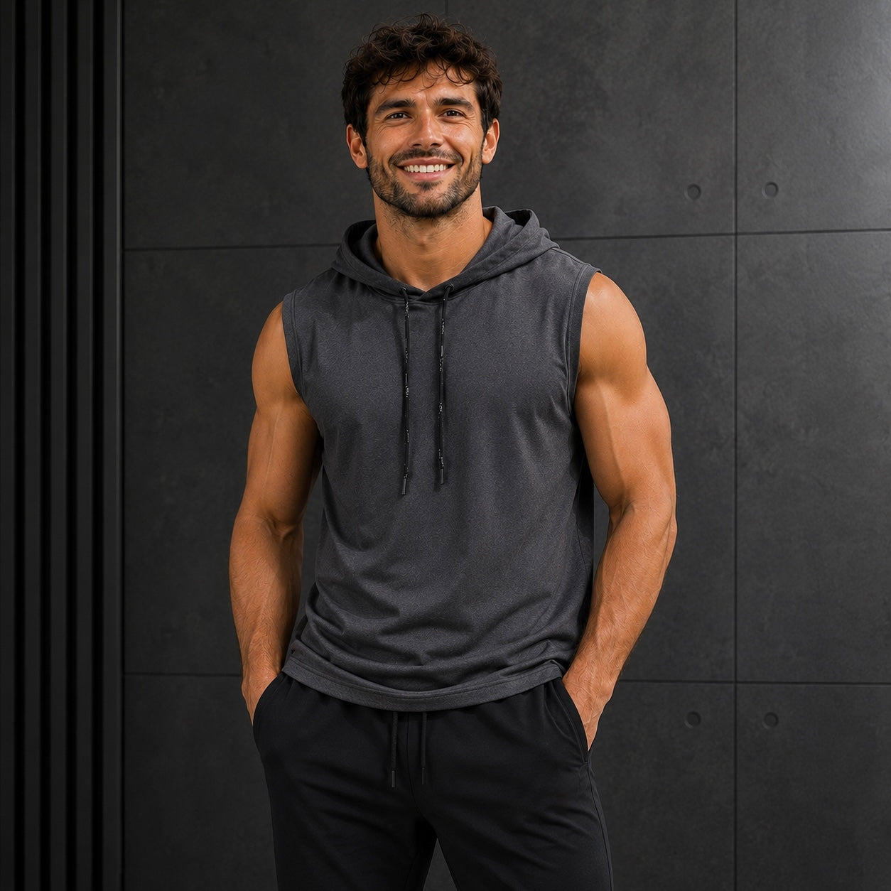 Débardeur à Capuche Padel Homme – Léger, Uni & Sport