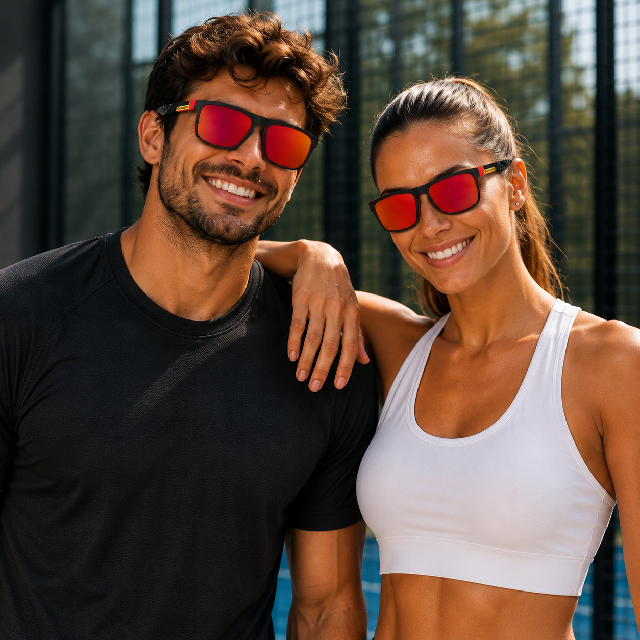Lunettes de Soleil Sport Polarisées UV400 – Padel & Tennis