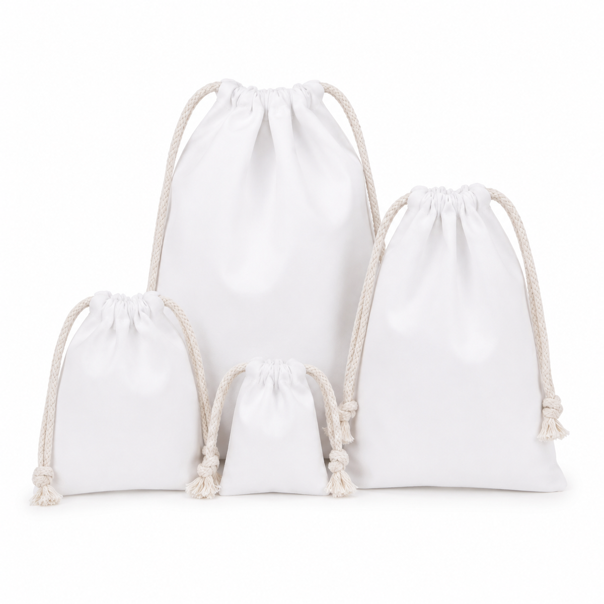 Pochette en Coton à Cordon - Sac de Rangement Multicolore