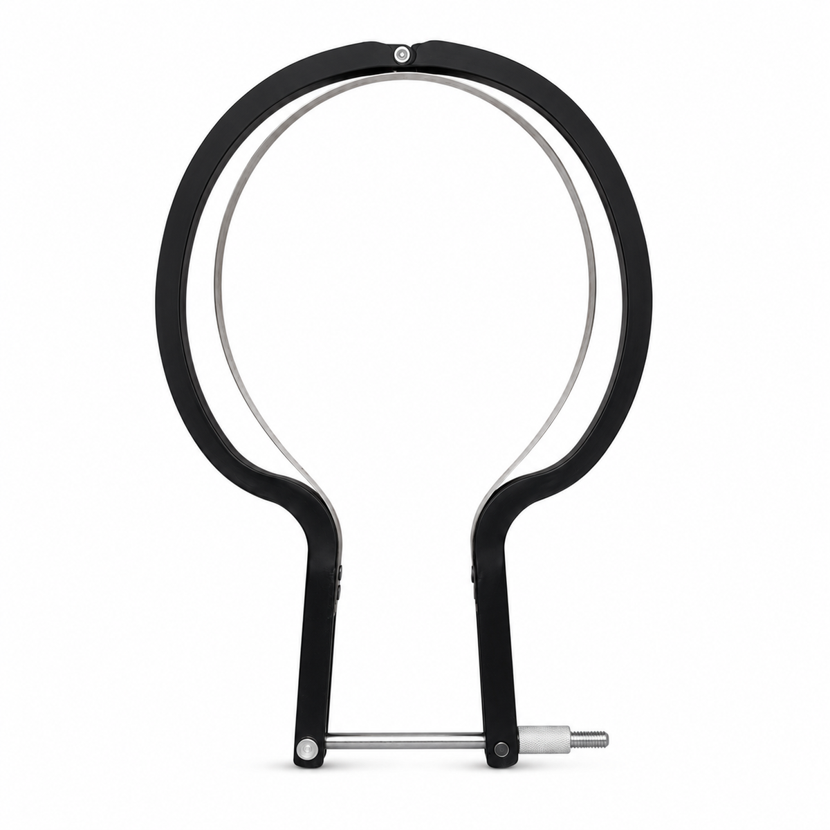 Outil de découpe précision en forme d'anneau pour revêtement de raquette de tennis de table, vue de face