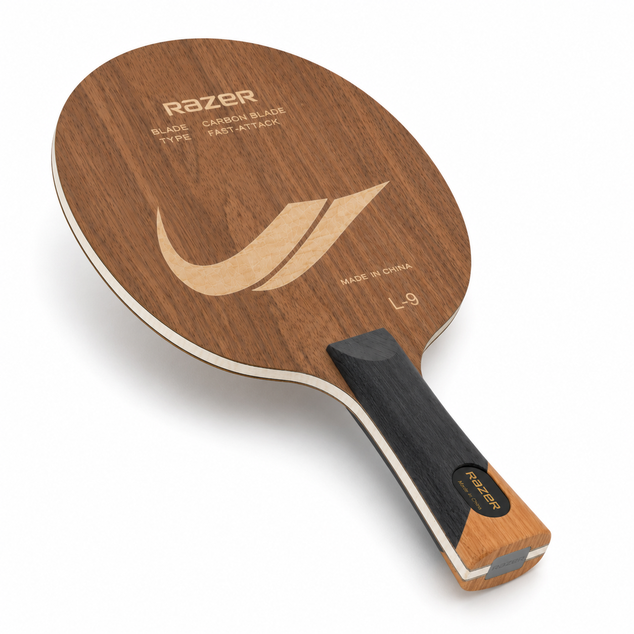 Lame de Tennis de Table 5+2 Carbone – Attaque Rapide