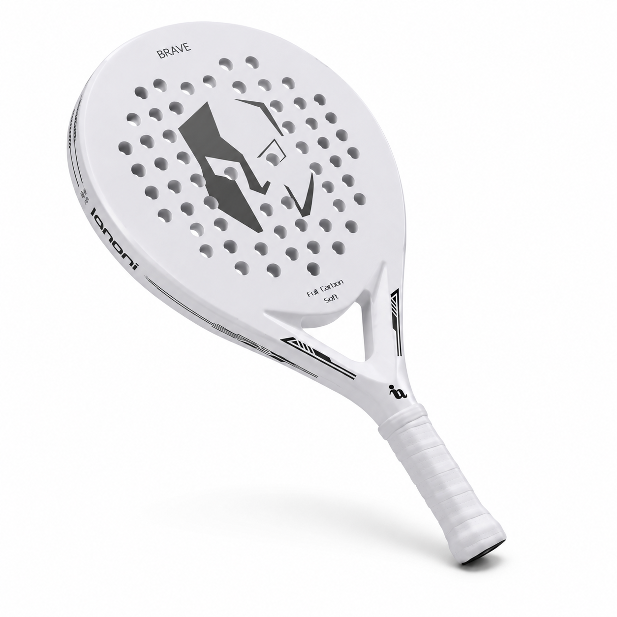 Raquette de Padel Ultra-Légère Fibre de Carbone white – Noyau Mousse Mémoire | Réactivité Maximale