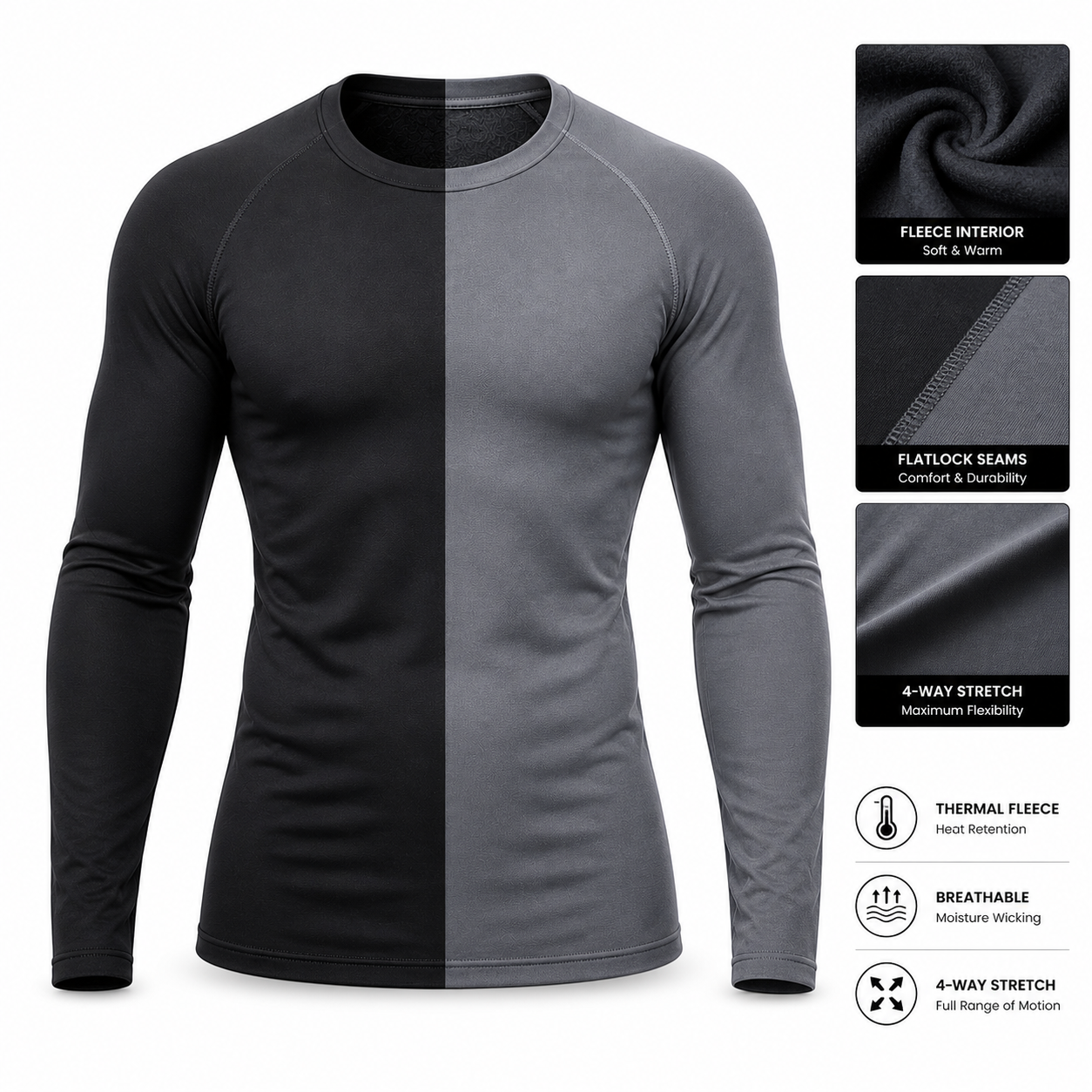 Sous-Vêtement Thermique Homme | Compression | Base Layer