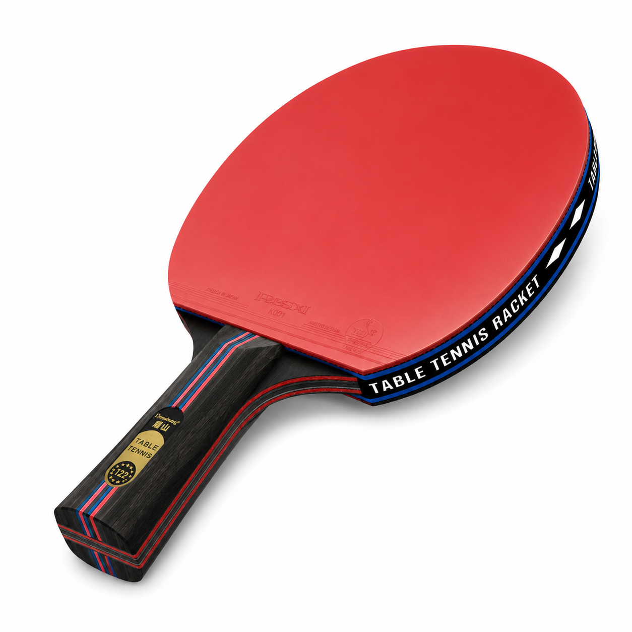 Set de 2 Raquettes de Tennis de Table Carbone Pro avec Housse de Transport