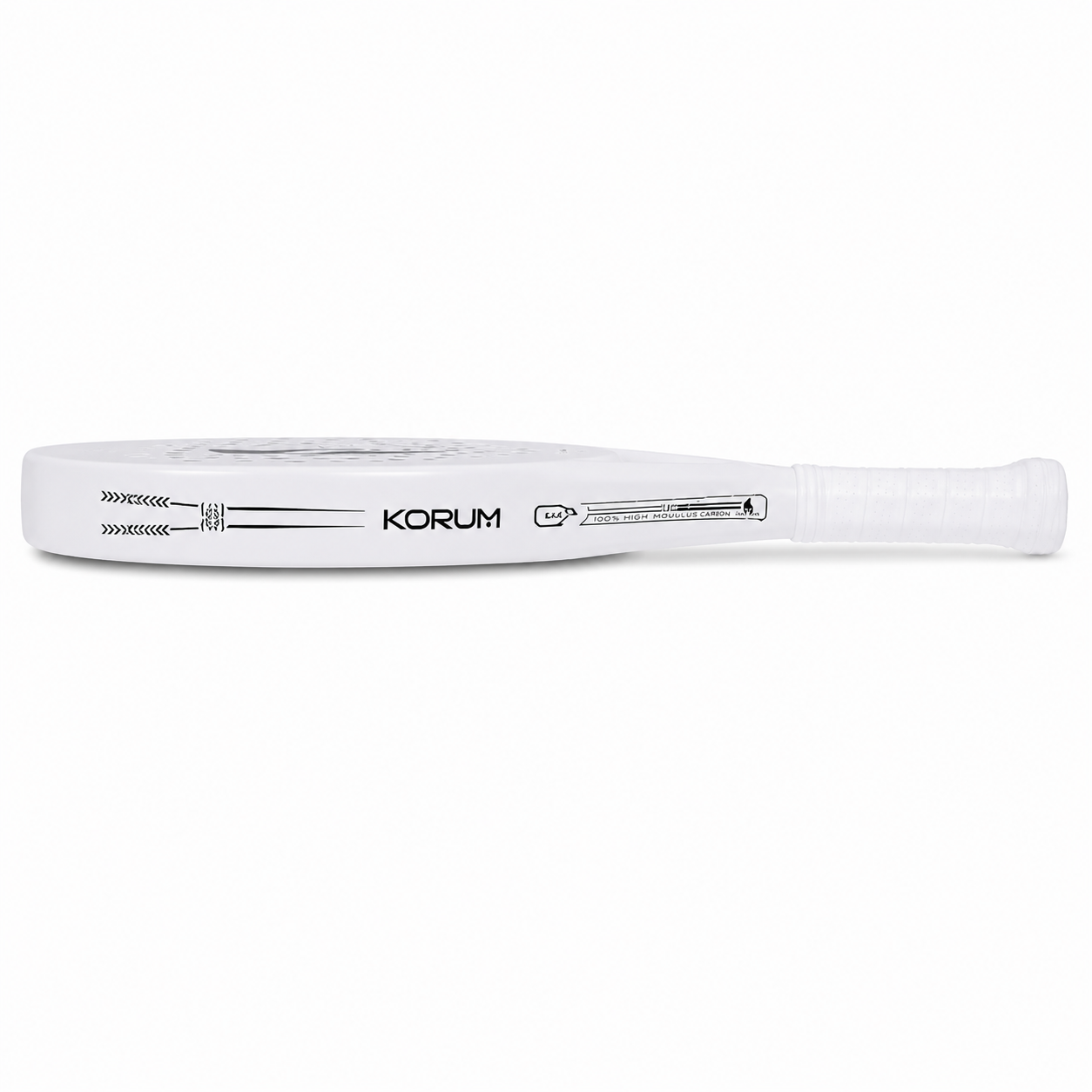 Raquette de Padel Ultra-Légère Fibre de Carbone white – Noyau Mousse Mémoire | Réactivité Maximale
