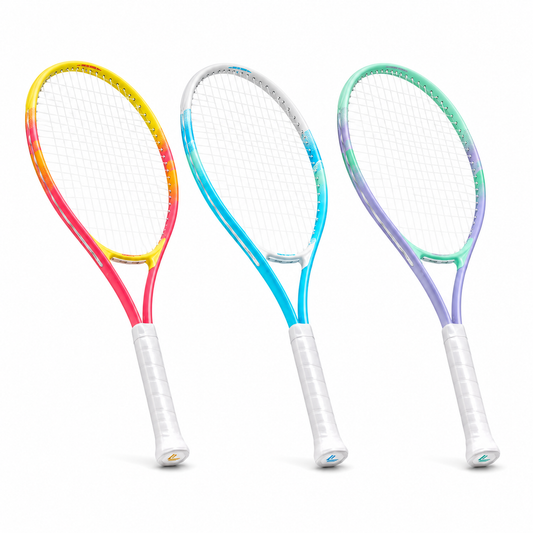 Raquette de Tennis Pastel – Rose, Violet & Bleu, Ultra-Légère