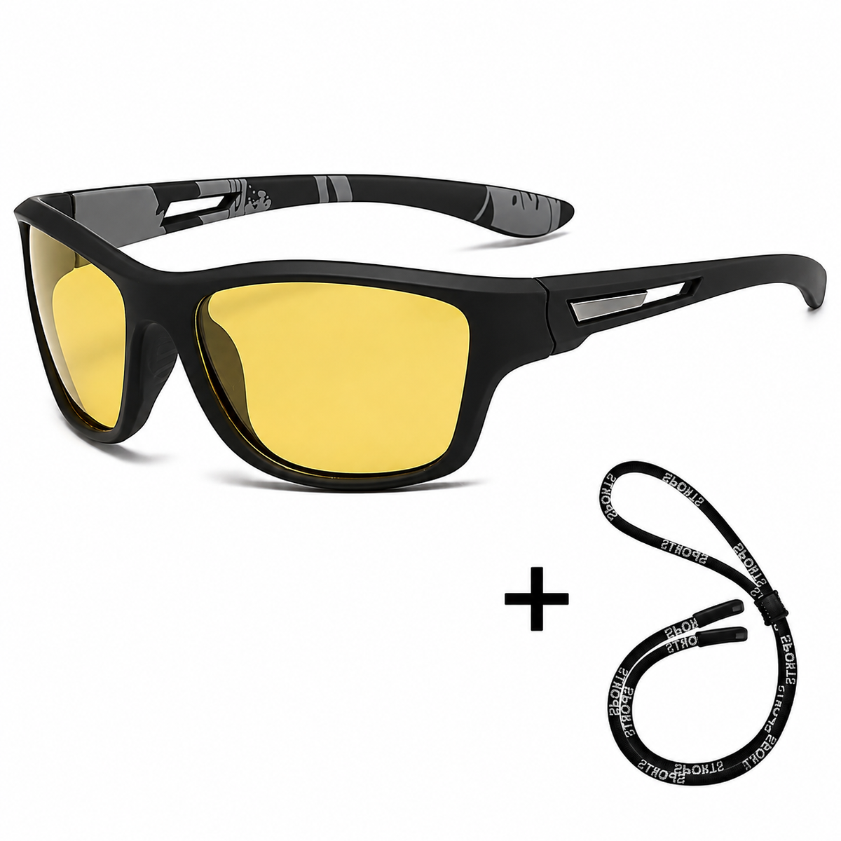Lunettes de Soleil Polarisées HD avec Cordon Sport