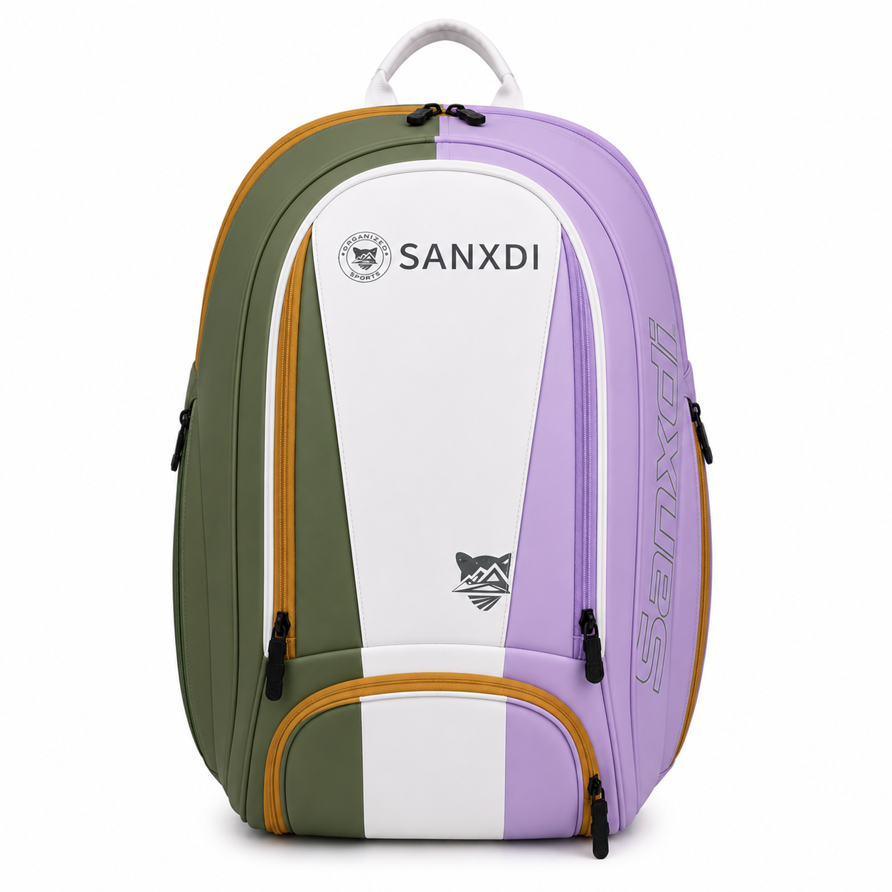 Sac à Dos Padel Grande Capacité – Compartiment Chaussures | Blanc & Vert, Unisexe