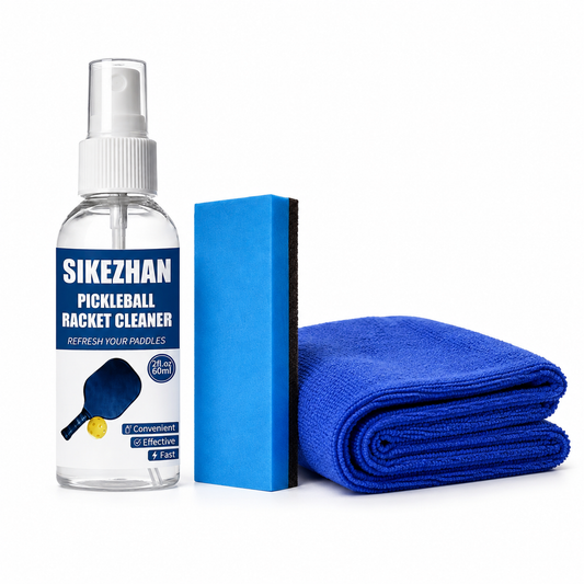 Kit Nettoyage Raquette Pickleball – Spray, Éponge & Serviette