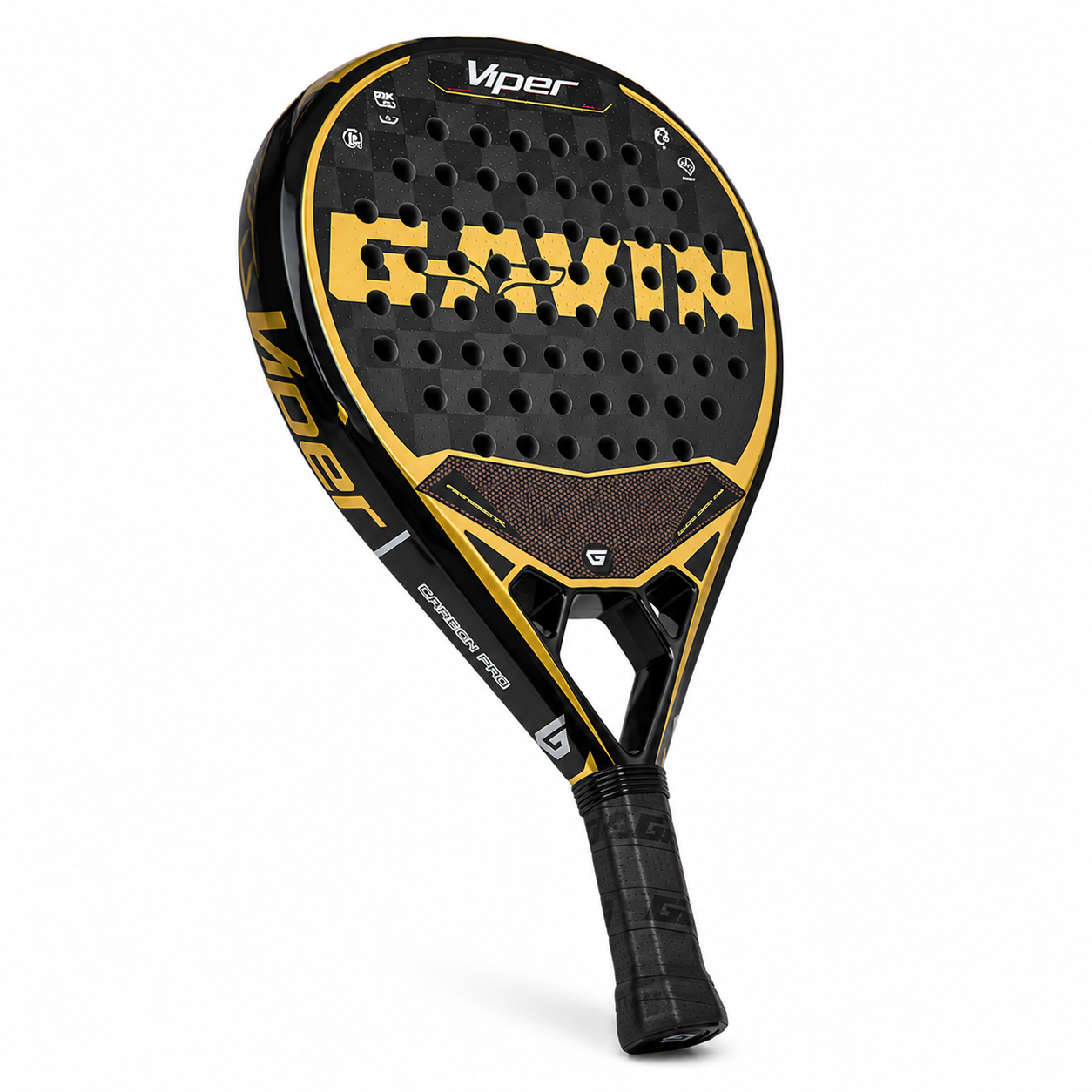 Raquette de Padel Carbone 18K Forme Diamant – Offensive, Spin & Puissance
