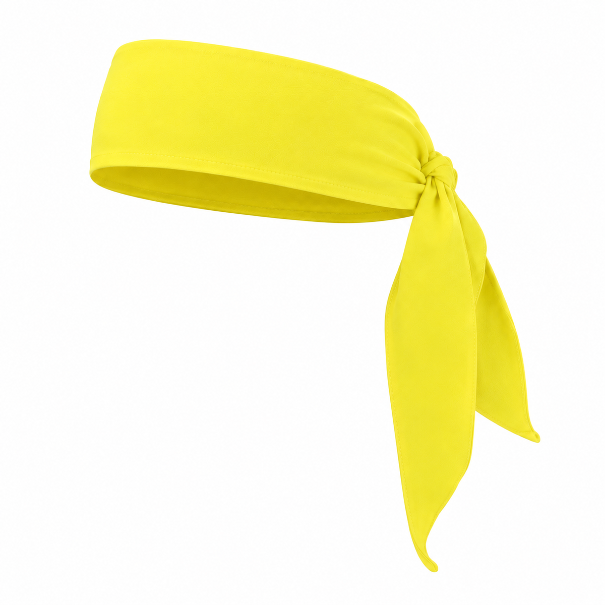 Bandeau de tête pirate sport jaune - vue de face