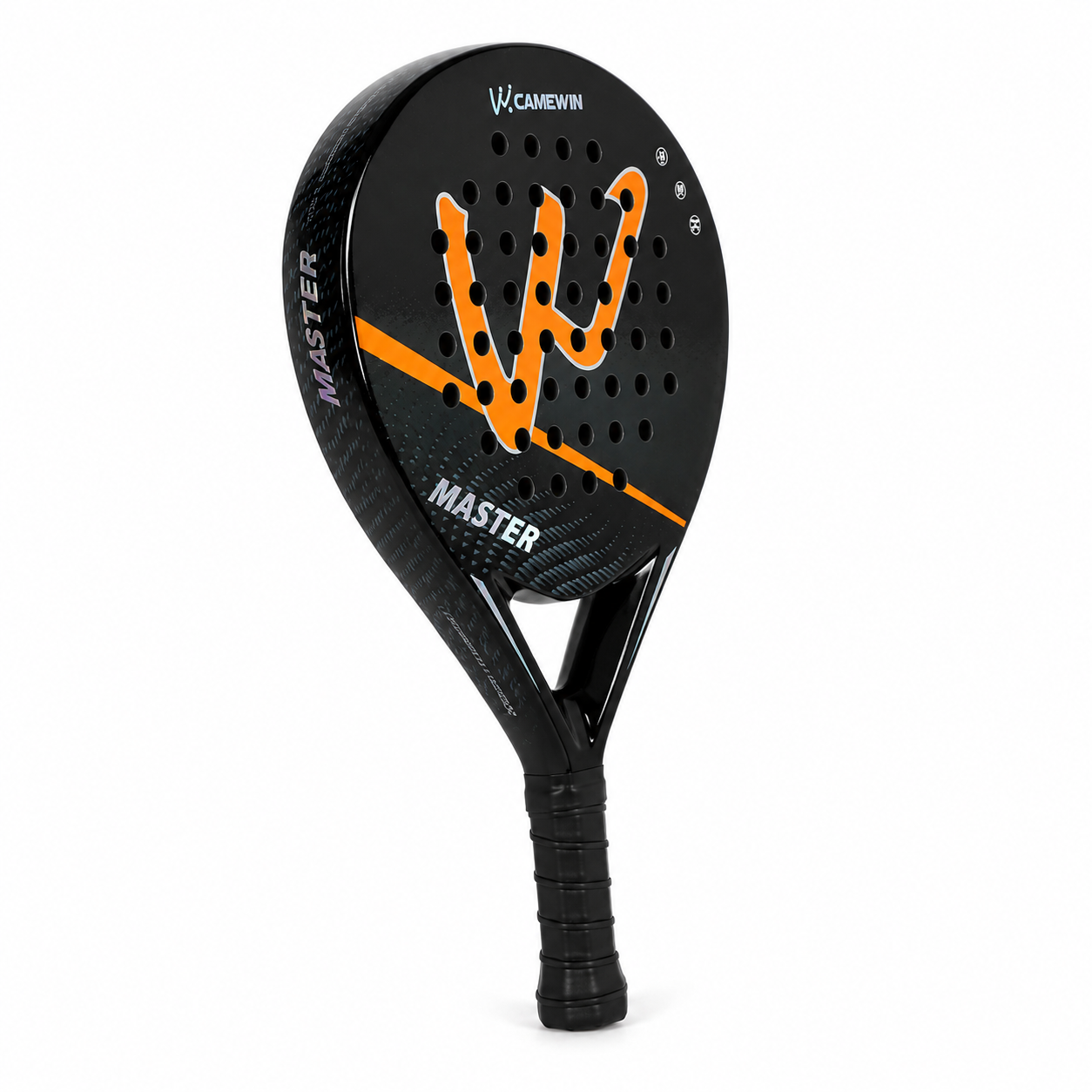 Raquette de Padel 100% Fibre de Carbone – Noyau EVA Sandwich | Kit Complet Sac + Dragonne
