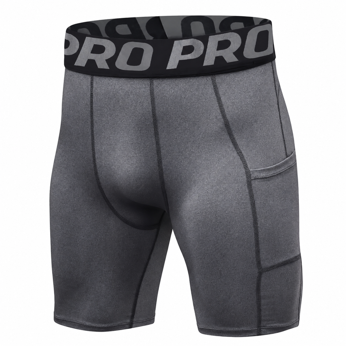 Short de Compression Homme avec Poche – Padel, Tennis & Fitness