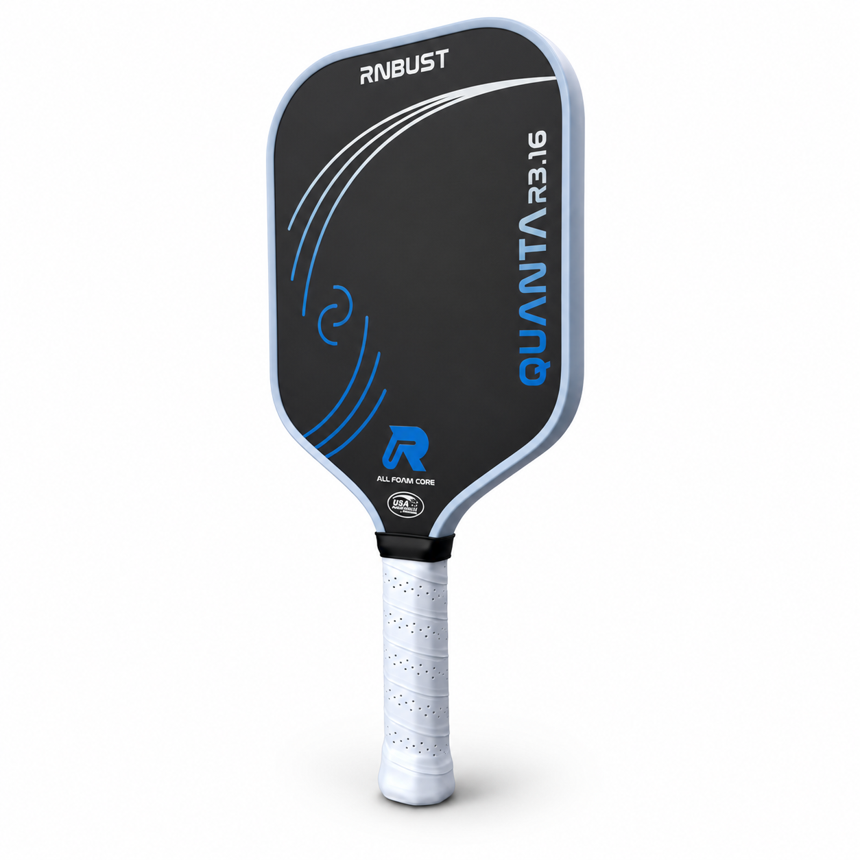 Raquette Pickleball Fibre de Carbone T700 – Légère 225g, Core EVA 16mm
