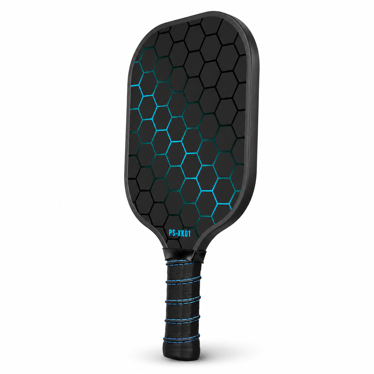 Raquette de Pickleball Fibre de Carbone — Surface Givrée 16mm, Effet Maximisé, Eco-Friendly