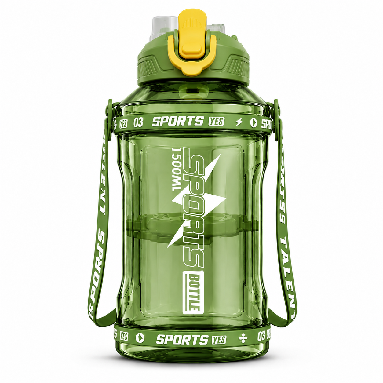 Gourde de Sport 1,5L avec Dragonne – Grande Contenance