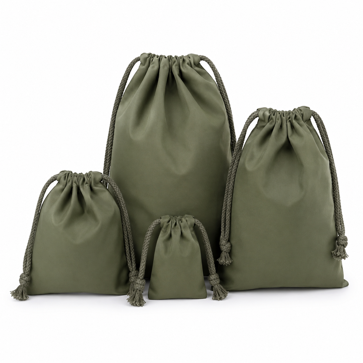 Pochette en Coton à Cordon - Sac de Rangement Multicolore