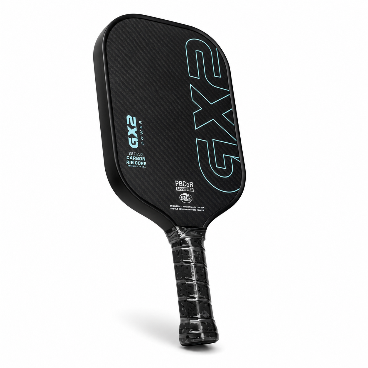 Raquette de Pickleball 3K Carbone Brut Tissé — Manche Extra Long 16cm, Noyau EPP+Carbon EVA, 225g