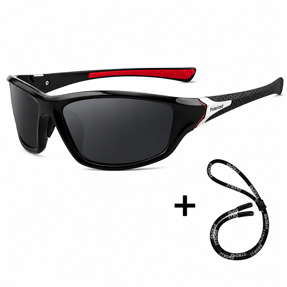 Lunettes de Soleil Polarisées HD avec Cordon Sport