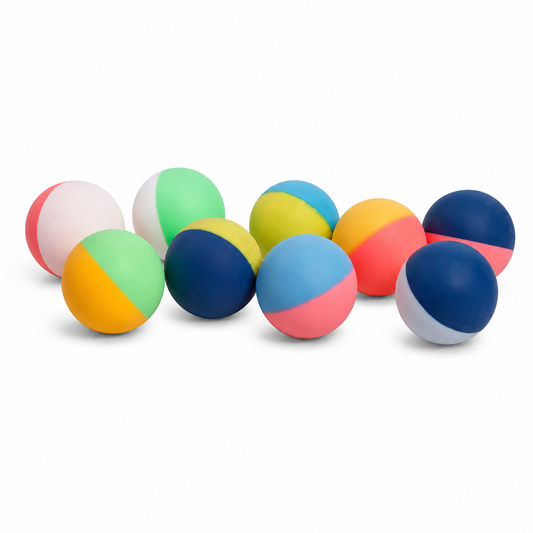 Balles de Ping-Pong Bicolores 40mm – Lot Multicolore