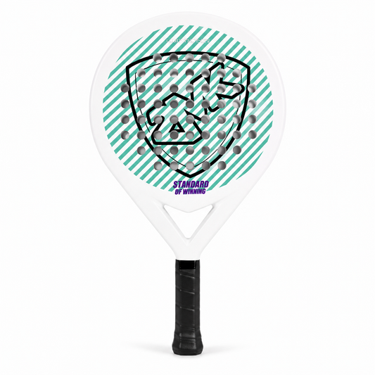 Raquette Padel Carbone Forme Ronde – Core EVA 38mm, Polyvalente Homme & Femme
