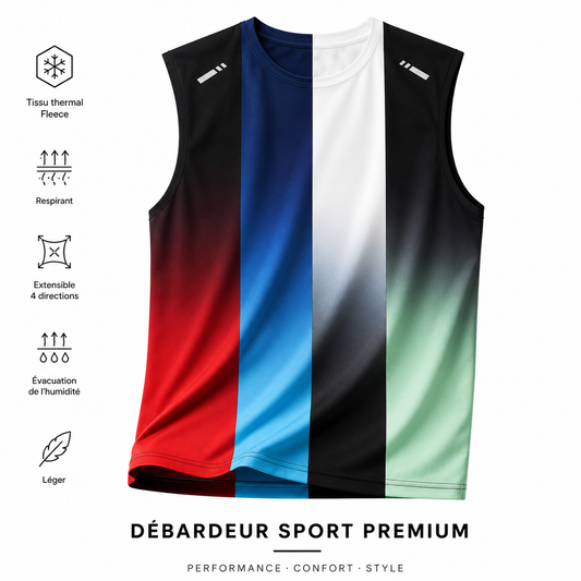Débardeur Padel Homme – Léger, Séchage Rapide & Effet Froid