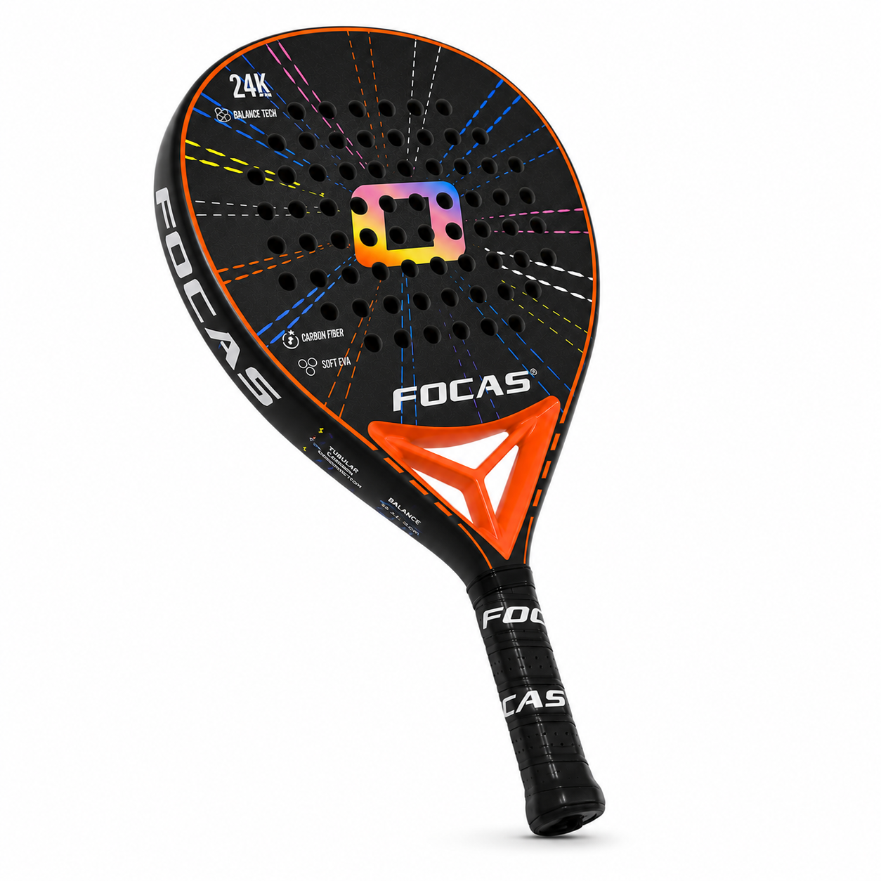 Raquette de Padel Carbone 24K Surface Rugueuse 2026 – EVA Haute Qualité | Niveau Avancé