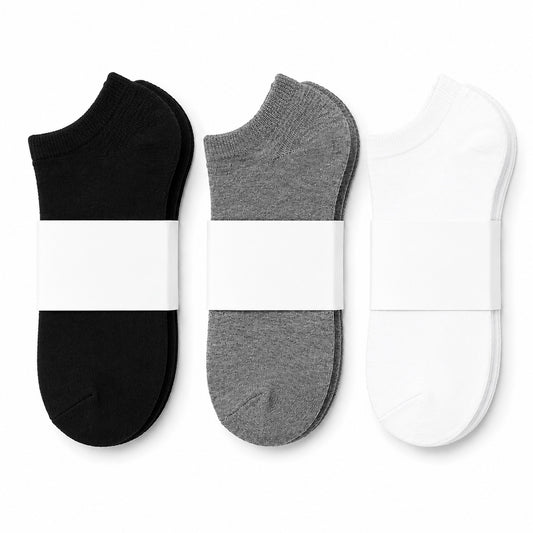Chaussettes Sport Homme | Courtes Respirantes | Lot 3 Couleurs