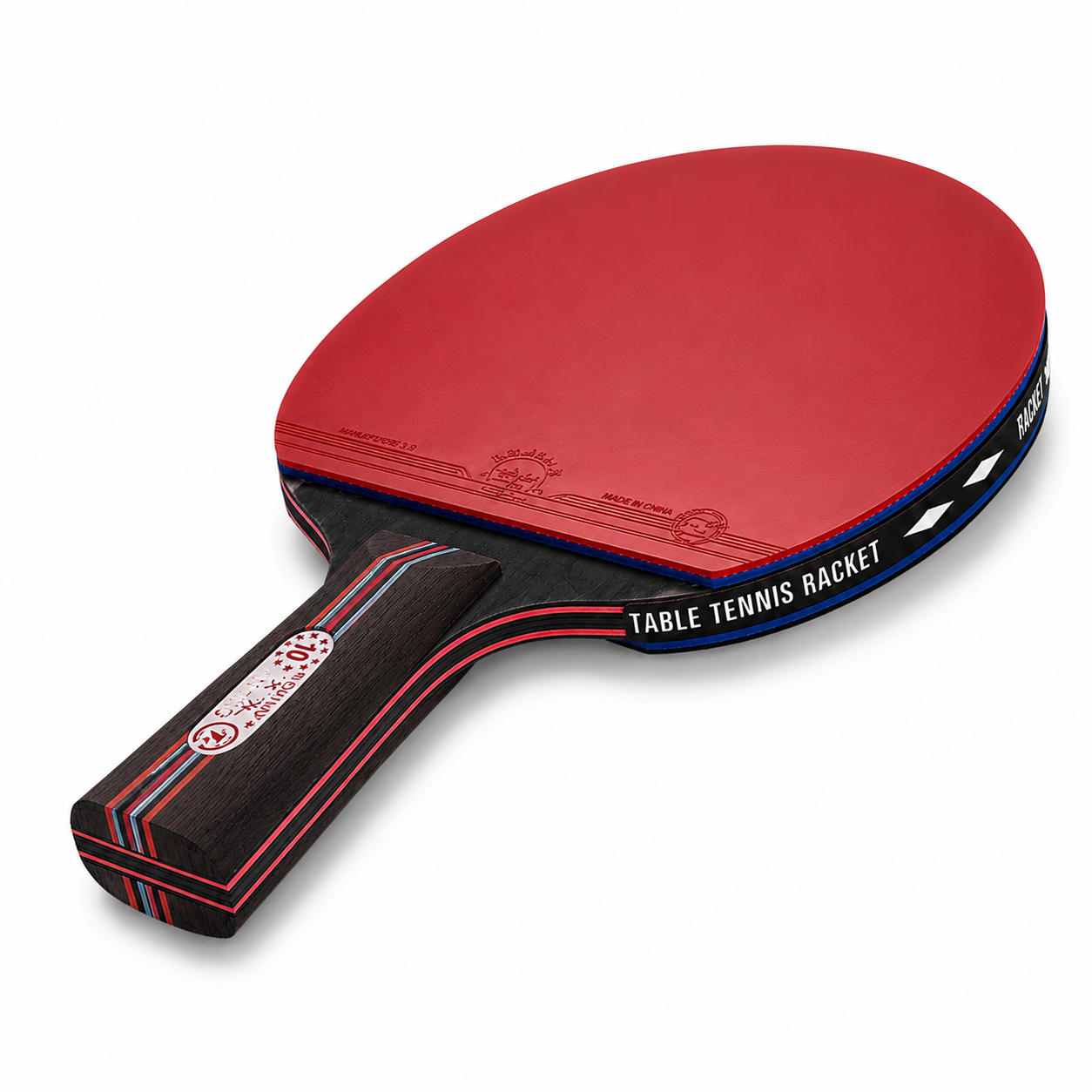 Set de 2 Raquettes de Tennis de Table 10 Étoiles Carbone – Compétition