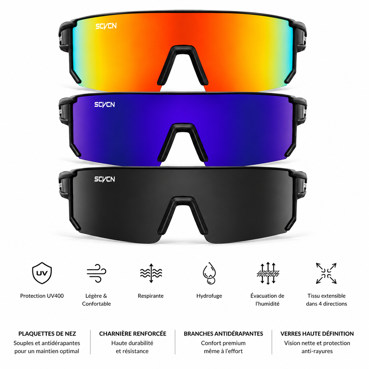 Lunettes Padel & Pickleball Photochromiques UV400 – Auto-Adaptables & Ultra-Légères