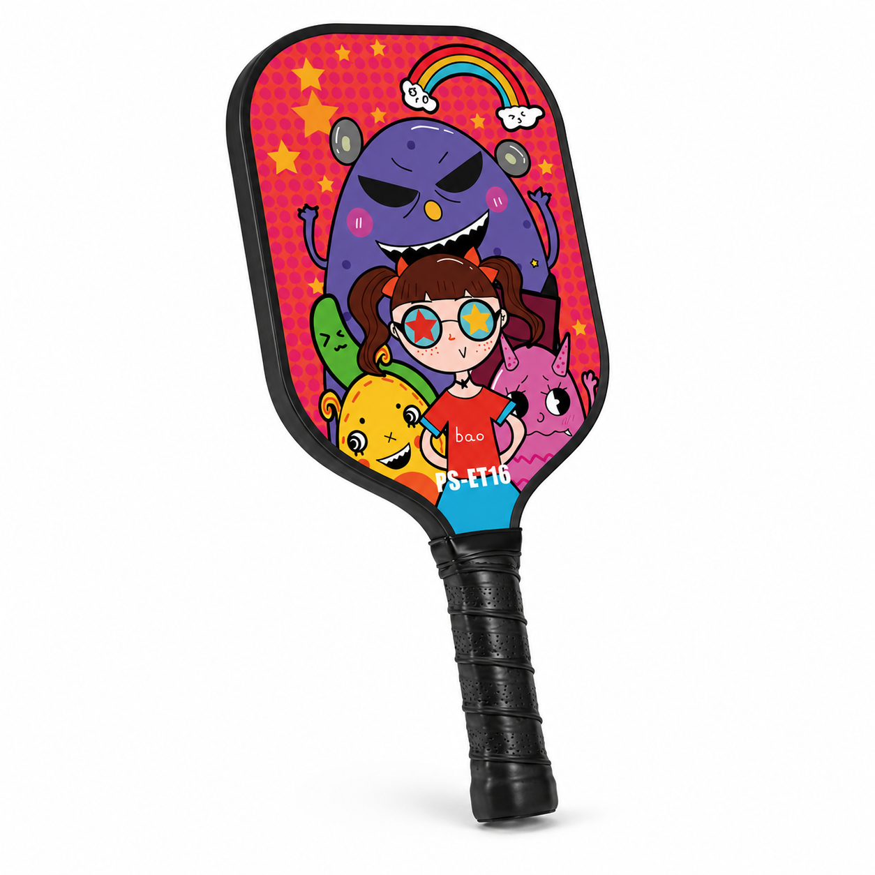 Raquette Pickleball Enfant – Fibre de Verre, Motif Dessin Animé, Junior & Ado style 2