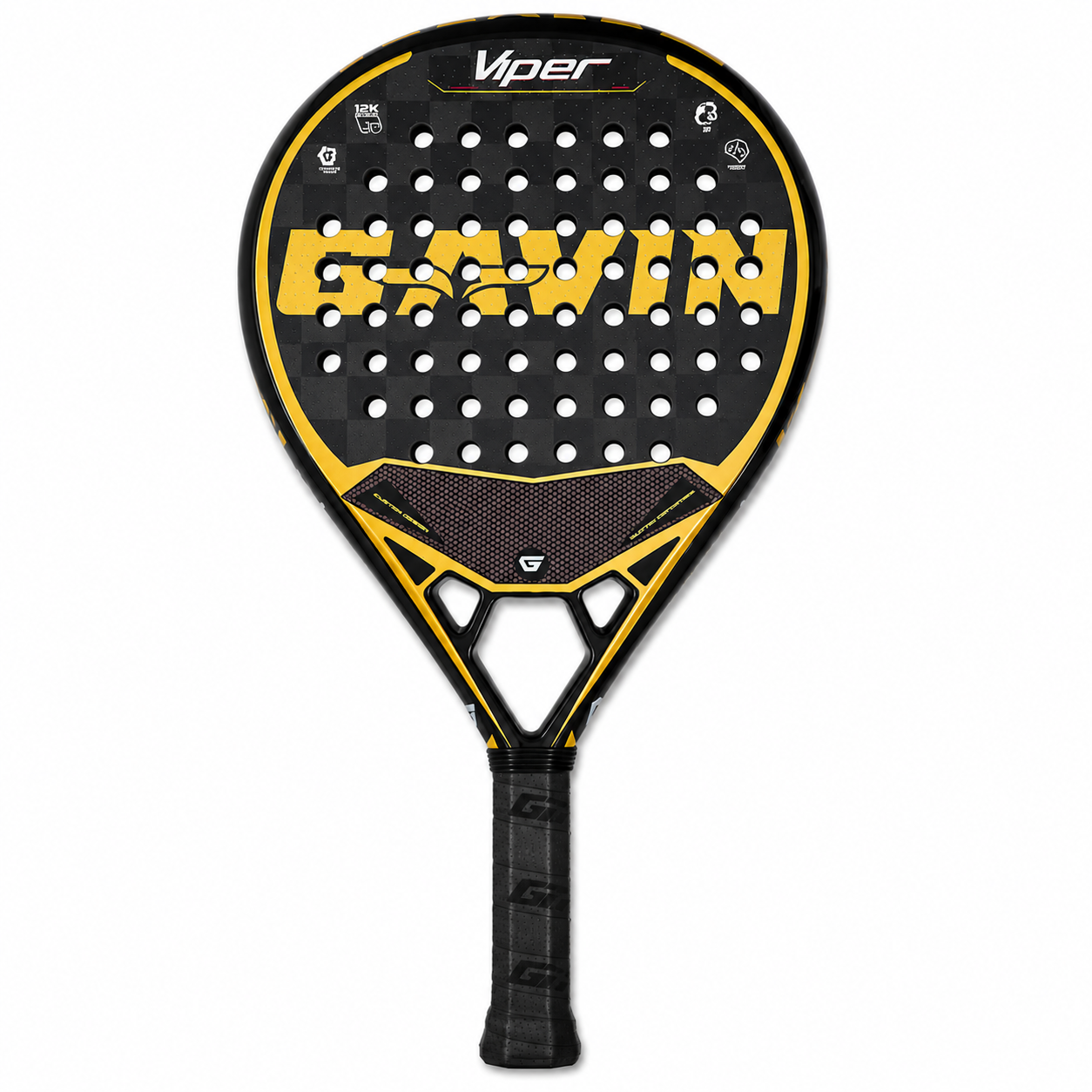 Raquette de Padel Carbone 18K Forme Diamant – Offensive, Spin & Puissance