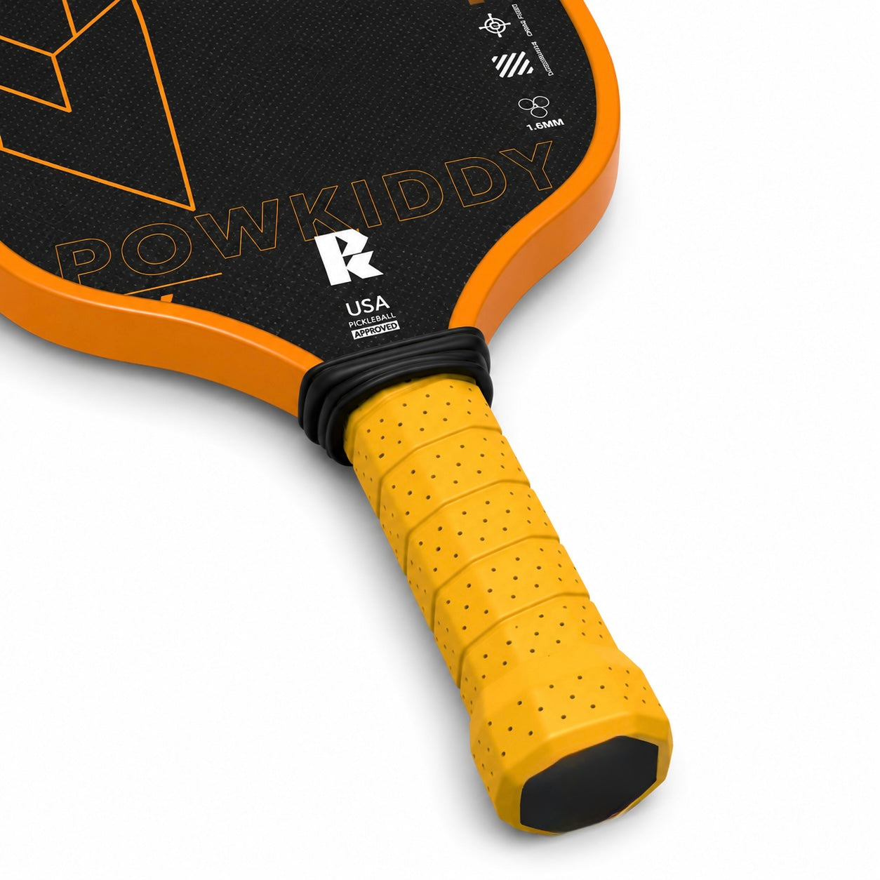 Raquette Pickleball Carbone | Noyau 16mm Nid d'Abeille | Attaque