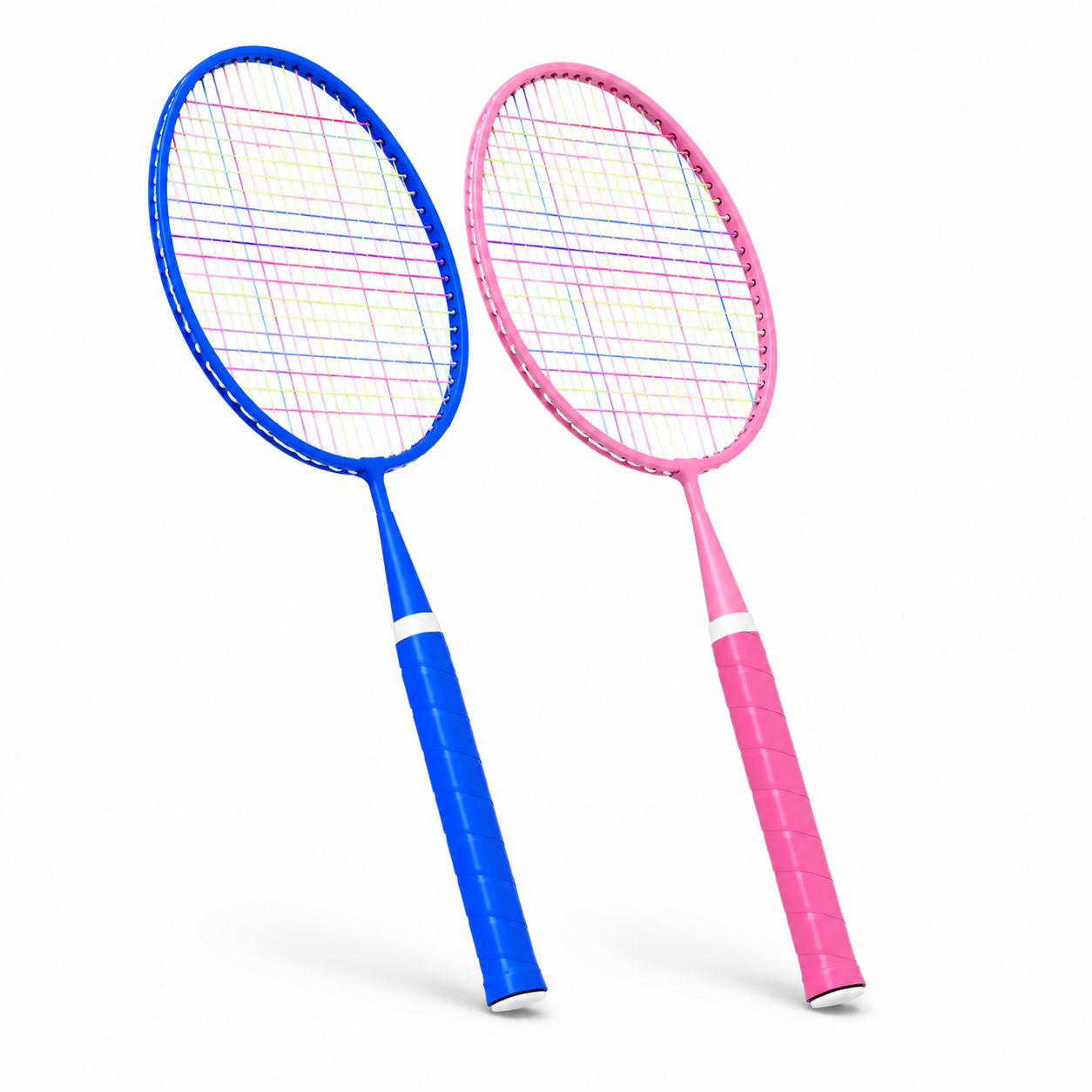 Set Raquettes Badminton Junior avec Sac de Transport – Bleu & Rose