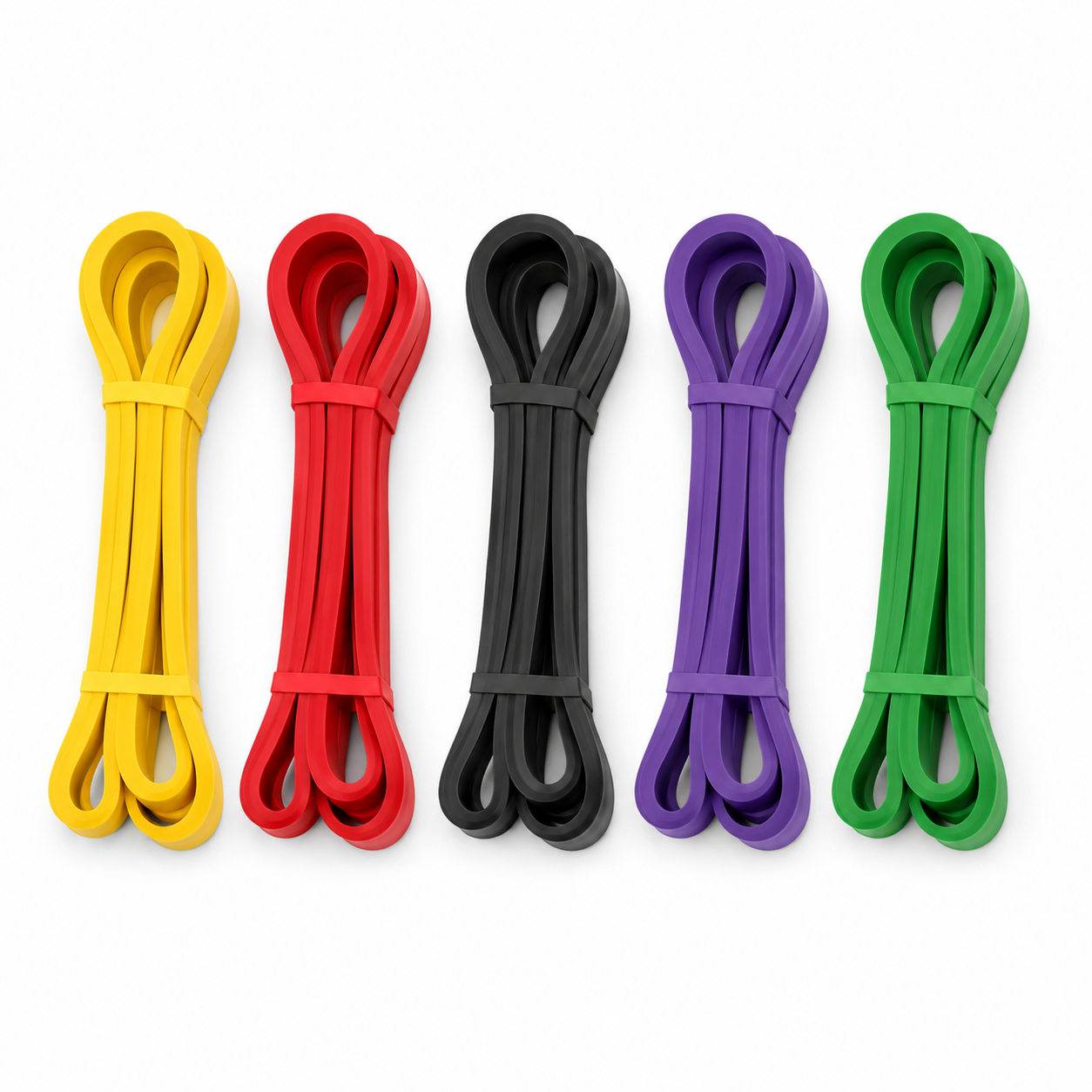 Élastique de Musculation Caoutchouc Naturel – Code Couleur par Niveau