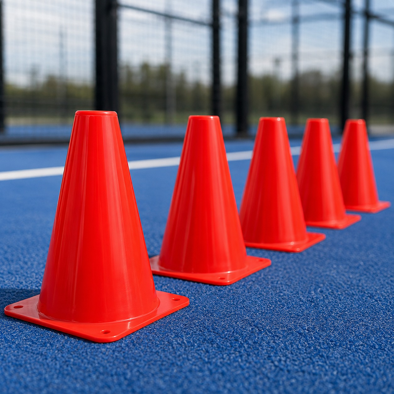 Cônes d'Entraînement Sport avec Sac de Transport – 18cm